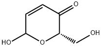 2H-Pyran-3(6H)-one, 6-hydroxy-2-(hydroxymethyl)-, (2S)- (9CI) Struktur