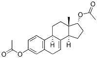 estra-1,3,5(10),7-tetraene-3,17alpha-diol diacetate Struktur