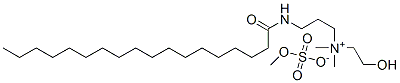(2-hydroxyethyl)dimethyl[3-[(1-oxooctadecyl)amino]propyl]ammonium methyl sulphate Struktur