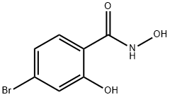 4-Bromo-N,2-dihydroxybenzenecarboxamide Struktur