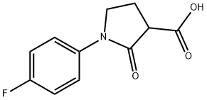 1-(4-FLUOROPHENYL)-2-OXOPYRROLIDINE-3-CARBOXYLIC ACID Struktur