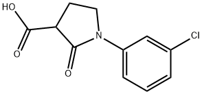 1-(3-CHLOROPHENYL)-2-OXOPYRROLIDINE-3-CARBOXYLIC ACID Struktur