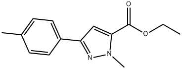 ETHYL 1-METHYL-3-P-TOLYL-1H-PYRAZOLE-5-CARBOXYLATE Struktur