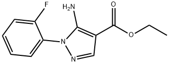 ETHYL 5-AMINO-1-(2-FLUOROPHENYL)-1H-PYRAZOLE-4-CARBOXYLATE Struktur