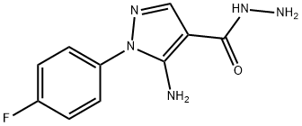 5-AMINO-1-(4-FLUOROPHENYL)-1H-PYRAZOLE-4-CARBOHYDRAZIDE Struktur