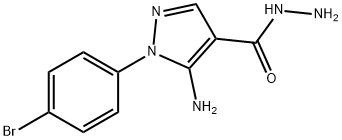 5-AMINO-1-(4-BROMOPHENYL)-1H-PYRAZOLE-4-CARBOHYDRAZIDE Struktur