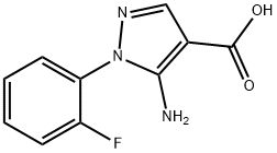 5-AMINO-1-(2-FLUOROPHENYL)-1H-PYRAZOLE-4-CARBOXYLIC ACID Struktur