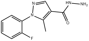 1-(2-FLUOROPHENYL)-5-METHYL-1H-PYRAZOLE-4-CARBOHYDRAZIDE|1-(2-氟苯)-5-甲基-1H-吡唑-4-酰肼