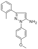 1-(4-METHOXYPHENYL)-3-O-TOLYL-1H-PYRAZOL-5-AMINE Struktur