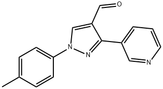 3-(PYRIDIN-3-YL)-1-P-TOLYL-1H-PYRAZOLE-4-CARBALDEHYDE Struktur