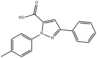 3-PHENYL-1-P-TOLYL-1H-PYRAZOLE-5-CARBOXYLIC ACID Struktur