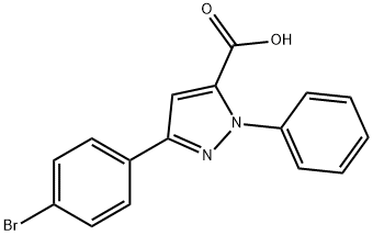 3-(4-BROMOPHENYL)-1-PHENYL-1H-PYRAZOLE-5-CARBOXYLIC ACID Struktur