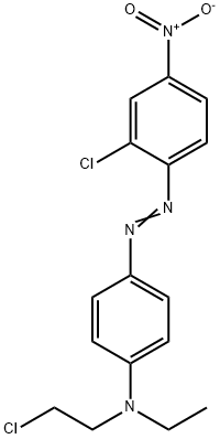 N-(2-chloroethyl)-4-[(2-chloro-4-nitrophenyl)azo]-N-ethylaniline Struktur