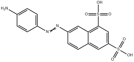 7-[(4-aminophenyl)azo]naphthalene-1,3-disulphonic acid Struktur