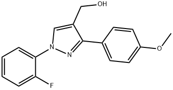 (1-(2-FLUOROPHENYL)-3-(4-METHOXYPHENYL)-1H-PYRAZOL-4-YL)METHANOL Struktur