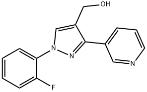 (1-(2-FLUOROPHENYL)-3-(PYRIDIN-3-YL)-1H-PYRAZOL-4-YL)METHANOL Struktur