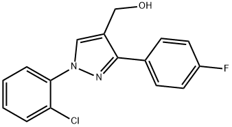 (1-(2-CHLOROPHENYL)-3-(4-FLUOROPHENYL)-1H-PYRAZOL-4-YL)METHANOL Struktur