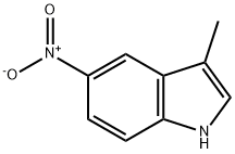 3-Methyl-5-nitro-1H-indole Struktur