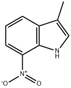 1H-Indole, 3-Methyl-7-nitro- Struktur