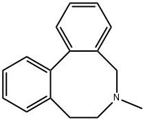 6-Methyl-5,6,7,8-tetrahydrodibenz[c,e]azocine Struktur