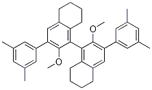 1,1'-Binaphthalene, 3,3'-bis(3,5-diMethylphenyl)-5,5',6,6',7,7',8,8'-octahydro-2,2'-diMethoxy- , (1R)- Struktur