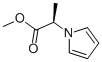 1H-Pyrrole-1-aceticacid,alpha-methyl-,methylester,(alphaR)-(9CI) Struktur