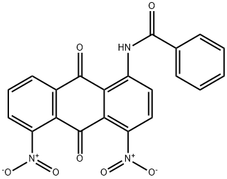 N-[(9,10-Dihydro-4,5-dinitro-9,10-dioxoanthracen)-1-yl]benzamide Struktur