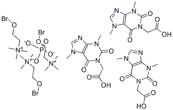 1-Theobromineacetic acid bromcholine phosphate Struktur