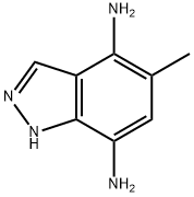 1H-Indazole-4,7-diamine,  5-methyl- Struktur