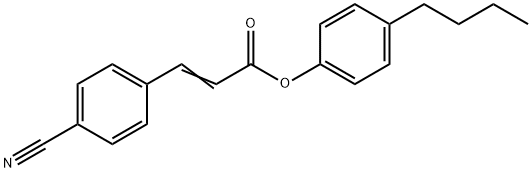 3-(4-Cyanophenyl)propenoic acid 4-butylphenyl ester Struktur