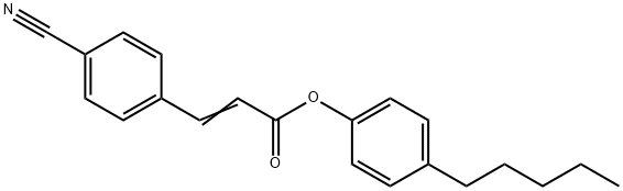 3-(4-Cyanophenyl)propenoic acid 4-pentylphenyl ester Struktur