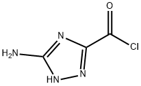 1H-1,2,4-Triazole-3-carbonyl chloride, 5-amino- (9CI) Struktur