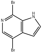 1H-Pyrrolo[2,3-c]pyridine, 4,7-dibroMo- Struktur