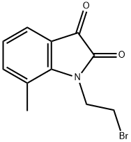 1-(2-BROMOETHYL)-7-METHYL-1H-INDOLE-2,3-DIONE Struktur