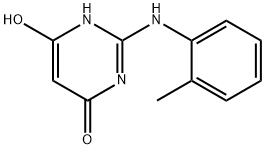 4(1H)-Pyrimidinone, 6-hydroxy-2-[(2-methylphenyl)amino]- (9CI) Struktur