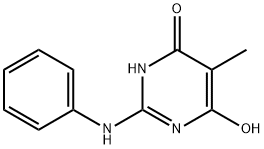 4(1H)-Pyrimidinone, 6-hydroxy-5-methyl-2-(phenylamino)- (9CI) Struktur