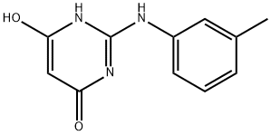 4(1H)-Pyrimidinone, 6-hydroxy-2-[(3-methylphenyl)amino]- (9CI) Struktur