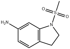 1-(Methylsulphonyl)indolin-6-amine Struktur