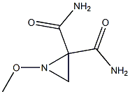 2,2-Aziridinedicarboxamide,1-methoxy-,(1R)-(9CI) Struktur