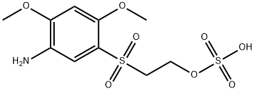 2-[(5-amino-2,4-dimethoxyphenyl)sulphonyl]ethyl hydrogen sulphate Struktur