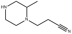 1-Piperazinepropanenitrile,2-methyl-(9CI) Struktur