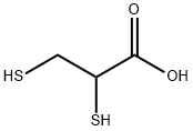 2,3-dimercaptopropionic acid Struktur