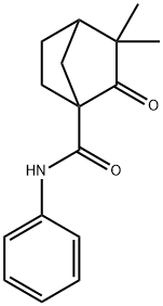 Bicyclo[2.2.1]heptane-1-carboxamide, 3,3-dimethyl-2-oxo-N-phenyl- (9CI) Struktur