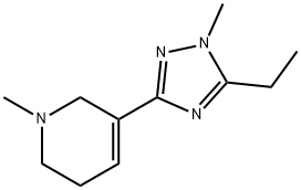 Pyridine, 3-(5-ethyl-1-methyl-1H-1,2,4-triazol-3-yl)-1,2,5,6-tetrahydro-1-methyl- (9CI) Struktur