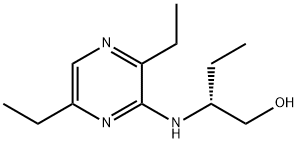 1-Butanol,2-[(3,6-diethylpyrazinyl)amino]-,(2R)-(9CI) Struktur