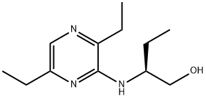 1-Butanol,2-[(3,6-diethylpyrazinyl)amino]-,(2S)-(9CI) Struktur