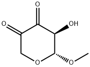 2H-Pyran-3,4-dione, dihydro-5-hydroxy-6-methoxy-, (5S,6R)- (9CI) Struktur