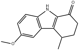 2,3,4,9-tetrahydro-6-methoxy-4-methyl-1H-carbazol-1-one Struktur