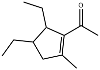 1-(4,5-Diethyl-2-methyl-1-cyclopenten-1-yl)ethanone Struktur