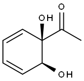 Ethanone, 1-[(1R,6S)-1,6-dihydroxy-2,4-cyclohexadien-1-yl]- (9CI) Struktur